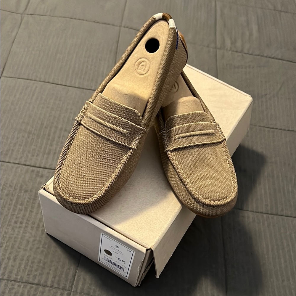 Rothy's Driver Latte Tan Slip-On Loafers